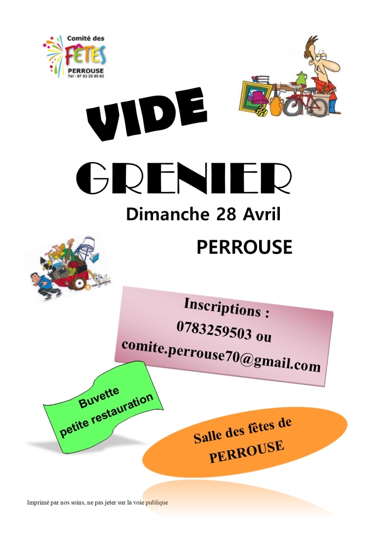 Vide greniers à Perrouse