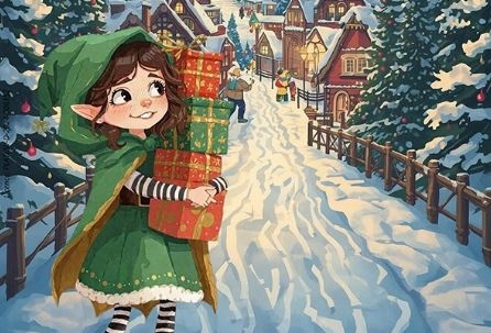 Evalina et la hotte du Père Noël