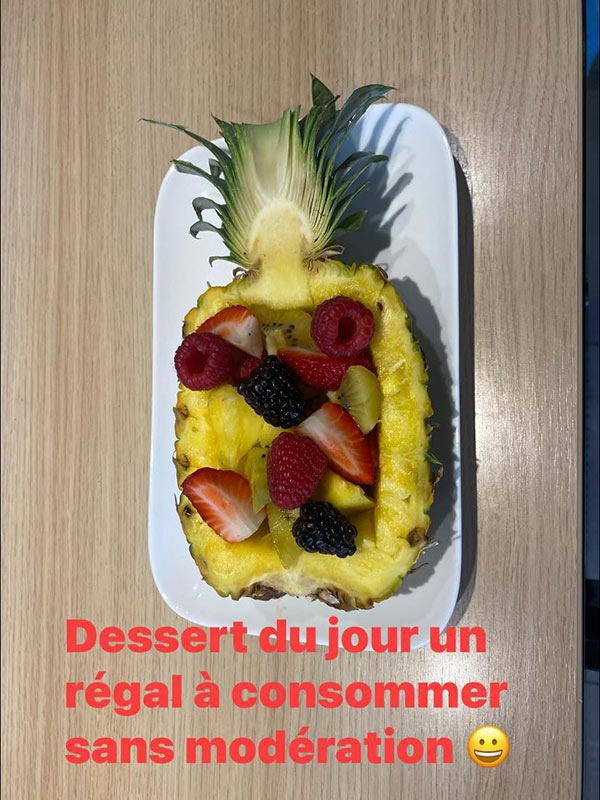 Menu du jour de saison et cuisiné maison